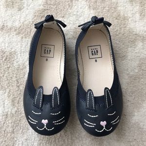 Gap Navy Blue Bunny Ballet Flats - Size 8